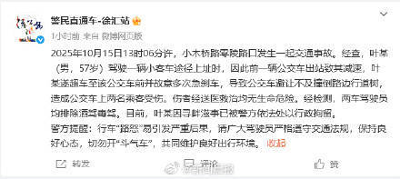 上海警方通報(bào)：男子故意多次急剎，致公交車(chē)撞樹(shù)，兩名乘客受傷，行拘！:宏鑫機(jī)械設(shè)備有限公司
